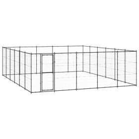 Outdoor Dog Kennel Steel 390.7 ft² Outdoor Dog Kennel Steel 390.7 ft²